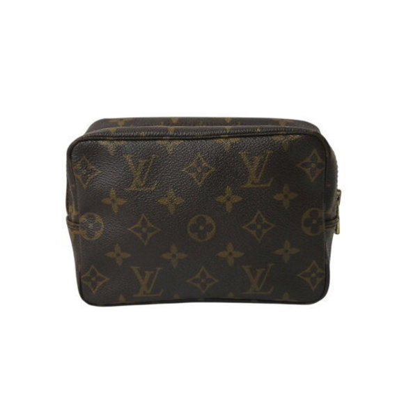 Louis Vuitton Brown Toilet Clutch True Monogram Cosmetic Bag Pouch - Picture 2 of 9